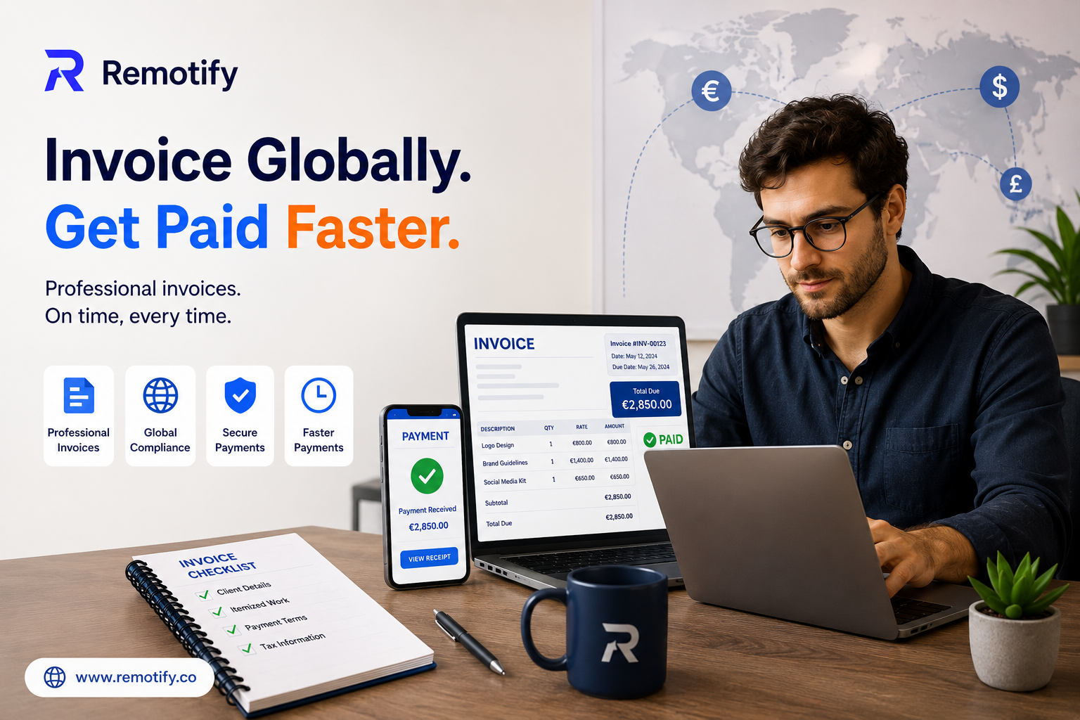 Invoice International Clients